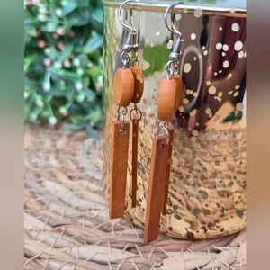 Elegant Wooden Earrings